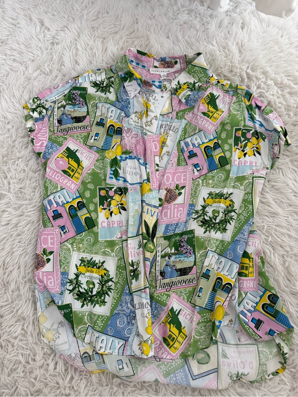 Trendy Multi-Color Graphic Print Women’s Shirt